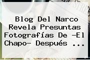 <b>Blog Del Narco</b> Revela Presuntas Fotografías De ?El Chapo? Después <b>...</b>