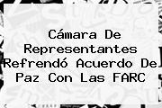 Cámara De Representantes Refrendó Acuerdo De Paz Con Las FARC