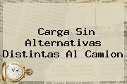 <b>Carga Sin Alternativas Distintas Al Camion</b>