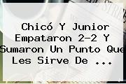 Chicó Y <b>Junior</b> Empataron 2-2 Y Sumaron Un Punto Que Les Sirve De ...