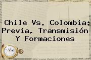 <b>Chile Vs</b>. <b>Colombia</b>: Previa, Transmisión Y Formaciones