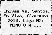 <b>Chivas Vs</b>. <b>Santos</b>, En Vivo, Clausura 2018, Liga MX: MINUTO A ...