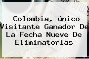 Colombia, único Visitante Ganador De La Fecha Nueve De <b>Eliminatorias</b>