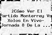 ¿Cómo Ver El Partido <b>Monterrey Vs</b> Xolos En Vivo? Jornada 8 De La ...