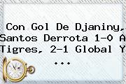 Con Gol De Djaniny, <b>Santos</b> Derrota 1-0 A <b>Tigres</b>, 2-1 Global Y <b>...</b>