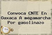 Convoca CNTE En Oaxaca A <b>megamarcha</b> Por <b>gasolinazo</b>