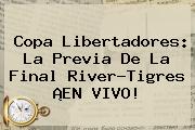 Copa Libertadores: La Previa De La Final River-Tigres ¡EN <b>VIVO</b>!
