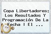 <b>Copa Libertadores</b>: Los Resultados Y Programación De La Fecha | El <b>...</b>