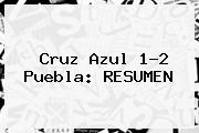<b>Cruz Azul</b> 1-2 <b>Puebla</b>: RESUMEN