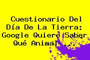 <b>Cuestionario Del Día De La Tierra</b>: Google Quiere Saber Qué Animal <b>...</b>