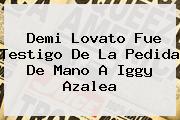 Demi Lovato Fue Testigo De La Pedida De Mano A <b>Iggy Azalea</b>