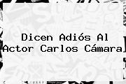 Dicen Adiós Al Actor <b>Carlos Cámara</b>
