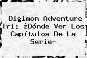 <b>Digimon Adventure Tri</b>: ¿Dónde Ver Los Capítulos De La Serie?