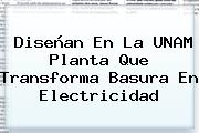 Diseñan En La <b>UNAM</b> Planta Que Transforma Basura En Electricidad