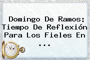 <b>Domingo De Ramos</b>: Tiempo De Reflexión Para Los Fieles En ...