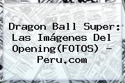 <b>Dragon Ball Super</b>: Las Imágenes Del Opening(FOTOS) - Peru.com