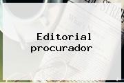 Editorial <b>procurador</b>