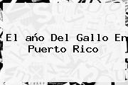 El <b>año Del Gallo</b> En Puerto Rico