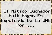 El Mítico Luchador <b>Hulk Hogan</b> Es Expulsado De La WWE Por <b>...</b>