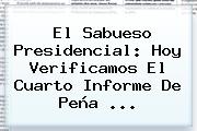 El Sabueso Presidencial: Hoy Verificamos El <b>Cuarto Informe</b> De Peña ...