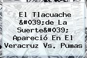 El Tlacuache 'de La Suerte' Apareció En El <b>Veracruz Vs</b>. <b>Pumas</b>