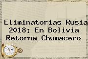 <b>Eliminatorias</b> Rusia 2018: En Bolivia Retorna Chumacero