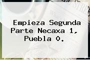 Empieza Segunda Parte <b>Necaxa</b> 1, <b>Puebla</b> 0.