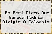 En Perú Dicen Que Gareca Podría Dirigir A Colombia
