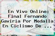 En Vivo Online: Final <b>Fernando Gaviria</b> Por Medalla En Ciclismo De ...