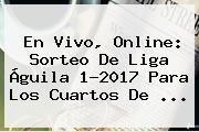Ver en vivo online sorteo de liga aguila 12017 para los cuartos de En Vivo, Online: <b>Sorteo</b> De <b>Liga Águila</b> 1-2017 Para Los Cuartos De ...