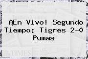 ¡En Vivo! Segundo Tiempo: <b>Tigres</b> 2-0 <b>Pumas</b>