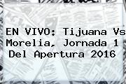 EN VIVO: <b>Tijuana Vs Morelia</b>, Jornada 1 Del Apertura 2016