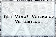 ¡En Vivo! <b>Veracruz Vs Santos</b>