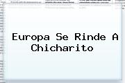 Europa Se Rinde A <b>Chicharito</b>
