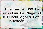 Evacuan A 30% De Turistas De Nayarit A <b>Guadalajara</b> Por Huracán <b>...</b>