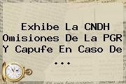 Exhibe La CNDH Omisiones De La PGR Y <b>Capufe</b> En Caso De ...