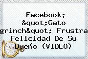 Facebook: "Gato <b>grinch</b>" Frustra Felicidad De Su Dueño (VIDEO)