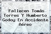 Fallecen Tomás Torres Y <b>Humberto Godoy</b> En Accidente Aéreo
