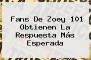 Fans De <b>Zoey 101</b> Obtienen La Respuesta Más Esperada
