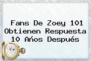 Fans De <b>Zoey 101</b> Obtienen Respuesta 10 Años Después