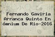 Fernando Gaviria Arranca Quinto En <b>ómnium</b> De Rio-2016