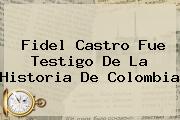 <b>Fidel Castro</b> Fue Testigo De La Historia De Colombia