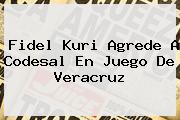 <b>Fidel Kuri</b> Agrede A Codesal En Juego De Veracruz
