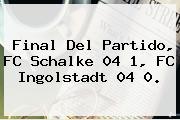 Final Del Partido, FC Schalke 04 1, FC Ingolstadt 04 0.
