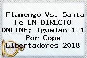 Flamengo Vs. Santa Fe EN DIRECTO ONLINE: Igualan 1-1 Por <b>Copa Libertadores 2018</b>