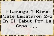 Flamengo Y <b>River Plate</b> Empataron 2-2 En El Debut Por La Copa ...