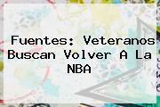 <b>Fuentes: Veteranos Buscan Volver A La NBA</b>