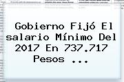 Gobierno Fijó El <b>salario Mínimo</b> Del <b>2017</b> En 737.717 Pesos ...