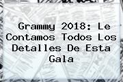 <b>Grammy 2018: Le Contamos Todos Los Detalles De Esta Gala</b>