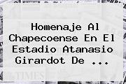 <b>Homenaje</b> Al <b>Chapecoense</b> En El Estadio Atanasio Girardot De ...